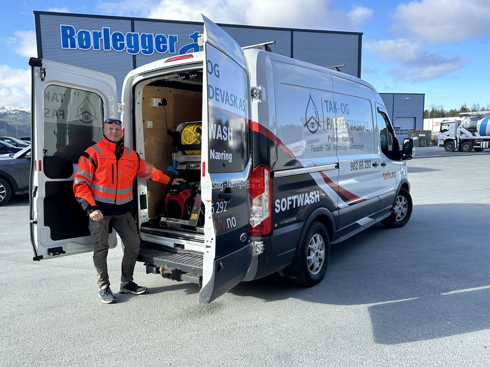 Foto fra Tak- og Fasadevask AS